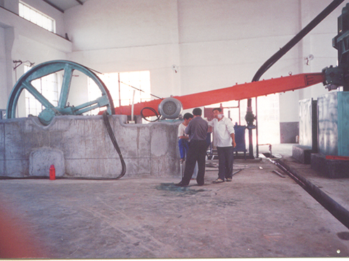 砂鋸安裝現(xiàn)場